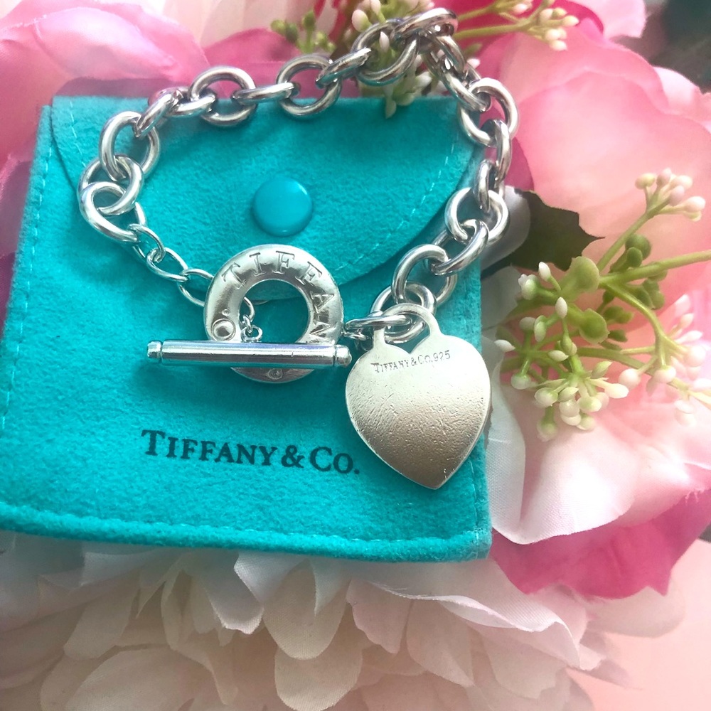 Tiffany & Co. 925 Silver toggle bracelet 7”